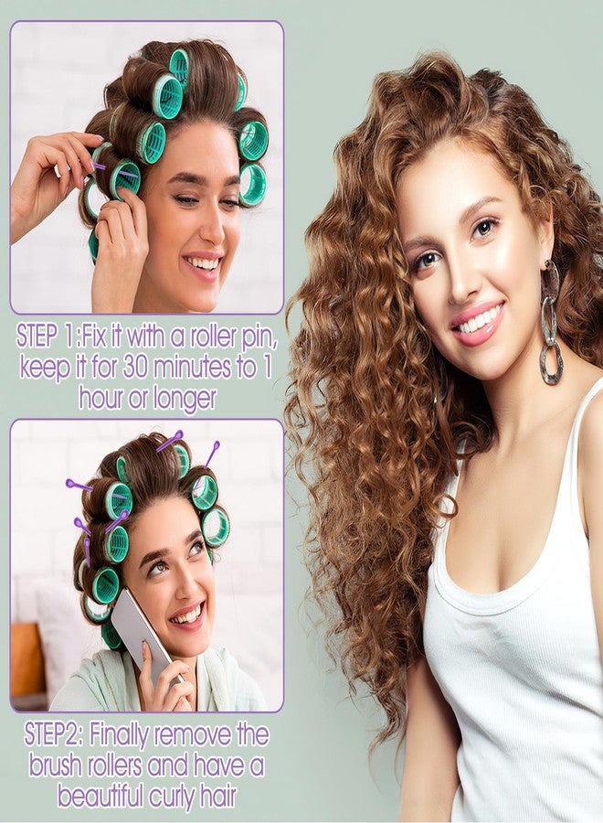 Molain 90 Pcs Brush Roller Pick Plastic Hair Roller Pins Brush Hair Rollers Pins Hair Curler Roller Pin for Hair Curling Styling Accessories Hair Roller Locking Tools - Image 4